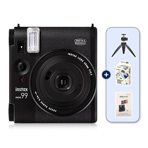 mini90 - (한국후지필름정품)인스탁스 미니99+특별 선물/폴라로이드 즉석 카메라/미니90 후속모델, 미니99 런칭 사은품, 1개, 미니99[블랙]