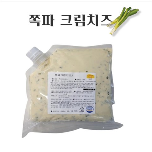 [디저트한정특가] 쪽파 크림치즈 1kg 카페 디저트 브런치, 1개