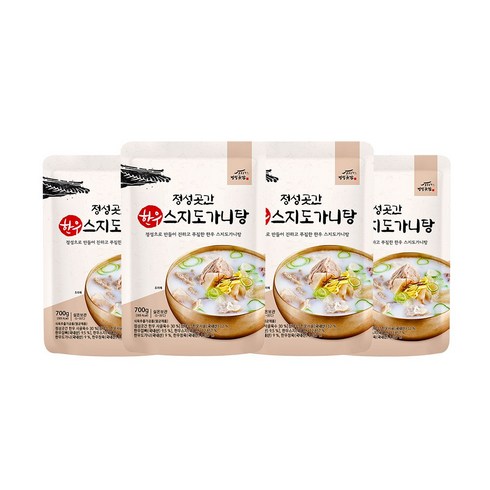 본가 스지 도가니탕 700g x10팩 - 정성곳간 한우 스지도가니탕 700gX4팩, 700g, 4개