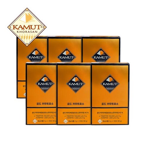 골드 카무트 효소 더블구성(3g*30포*6박스), 단일속성