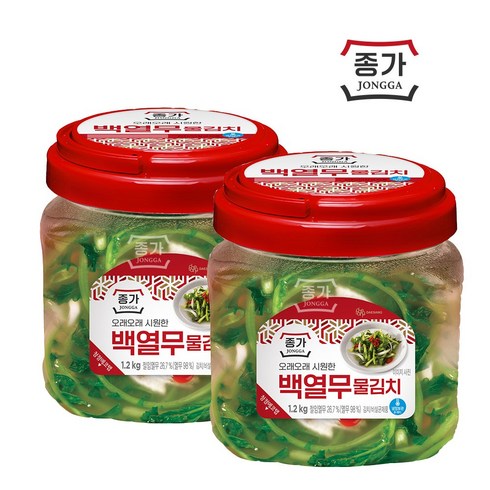 종가집 백열무 물김치 1.2kg (PET) + 백열무 물김치 1.2kg(PET)