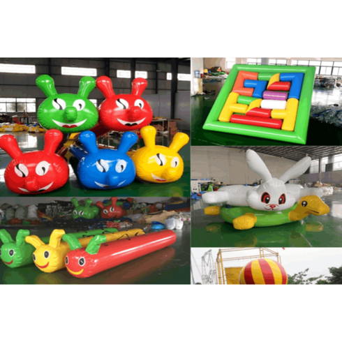 에어봉 운동회 교구 에어바운스 릴레이 단체경주 용품, 8인용 애벌레(S)