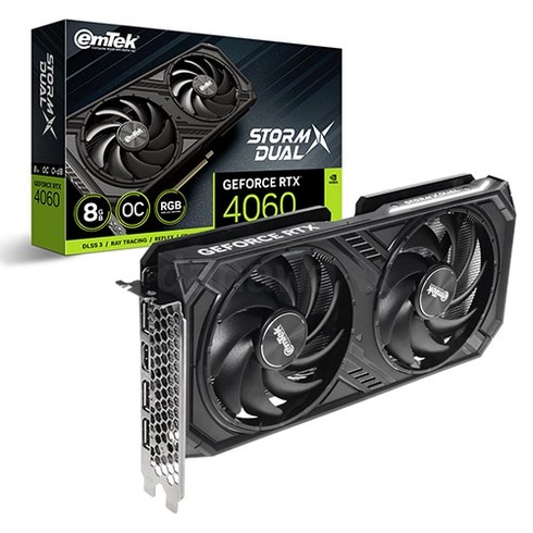 지포스rtx4060 - 이엠텍 지포스 RTX 4060 STORM X Dual OC D6 8GB