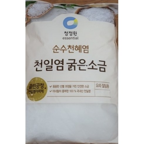 청정원 천일염 굵은소금, 1개, 1kg