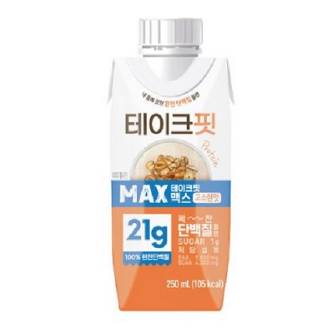 테이크핏 맥스 고소한맛 프로틴, 250ml, 12개