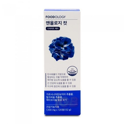 푸드올로지 맨올로지 컷 다이어트 1100mg 120정_S, 1개, 기본, 120정