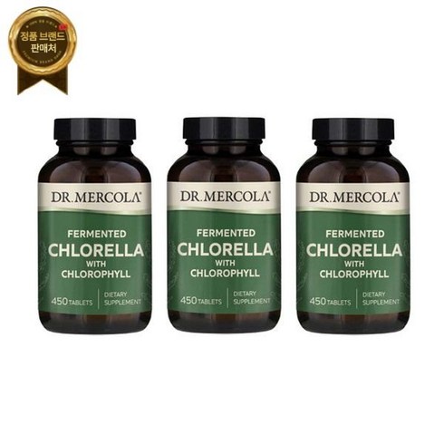 Dr. Mercola3개X 닥터머콜라 건강 영양제 건기식 발효 클로렐라 450정