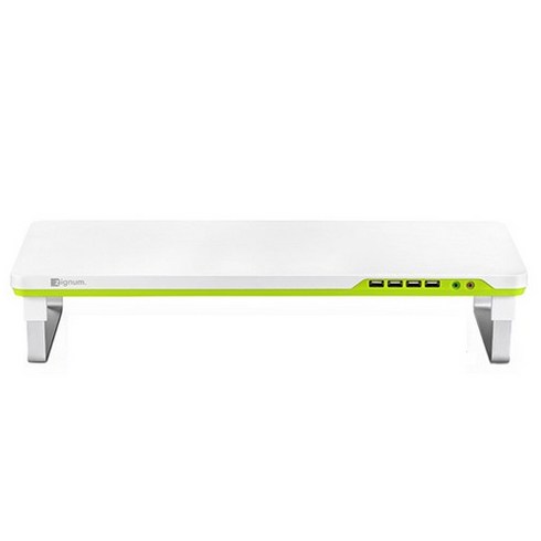 제닉스 ZIGNUM 다기능 모니터받침대 M-DESK F1, GREEN, 1개