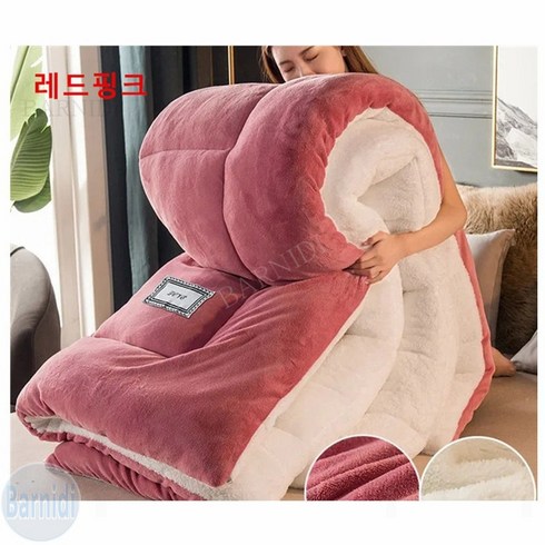 겨울 두꺼운 뽀글이 극세사이불 먼지안나는 마약웜 자가발열 양털 명품 차렵 환절기 침대 모달 바르니디 Barnidi