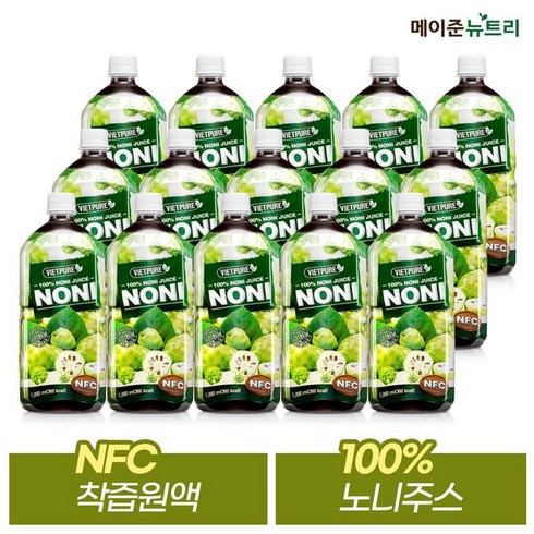 메이준뉴트리 NFC 비엣퓨어 노니주스1000ml 15병, 1L, 15개