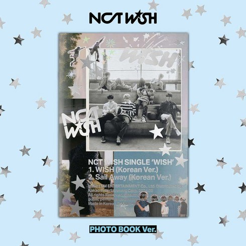 nctwish - [특별사은품 ] 엔시티위시 NCT WISH 앨범 싱글 WISH Photobook ver (포토북+CD+포토카드 외)