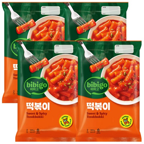 비비고쌀떡볶이 - 제일제당 비비고 떡볶이 360g 쫄깃함, 4개