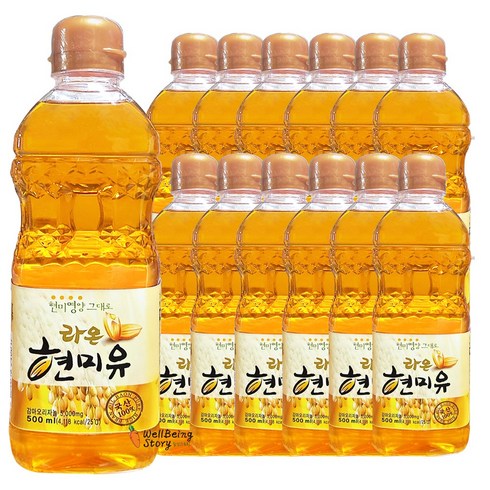 라온 현미유, 500ml, 13개