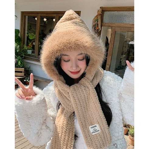 대박 따뜻함과 귀여움을 동시에 올인원 바라클라바, 브라운