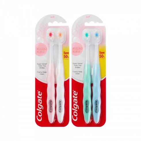 콜게이트 쿠션클린 칫솔 2입 x 2개, 2개입 x 2개