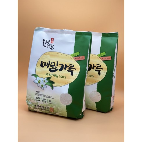 강원도 봉평 국산재배 메밀 100% 순메밀가루 부침가루 1kg 뻐꾸기삼촌, 1개