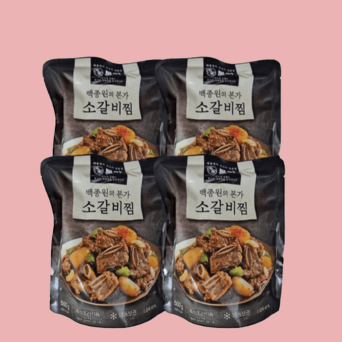 백종원 본가 소갈비찜 500g 4팩