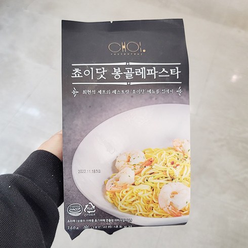 쵸이닷 봉골레 파스타 260G x 1개 종이박스포장