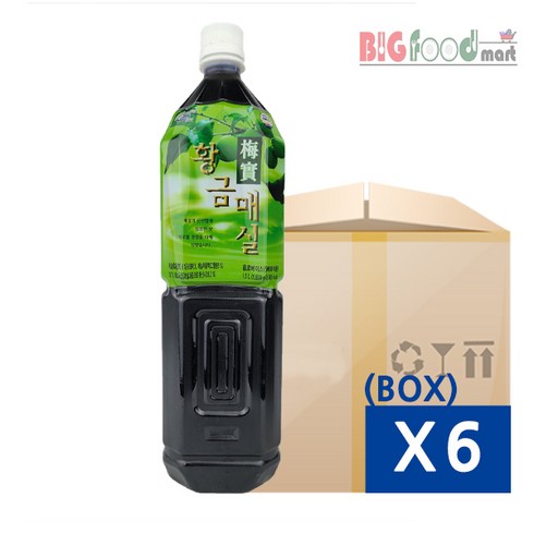 황금매실톡톡 600g8병 - 청솔 황금매실 음료, 1.5L, 6개