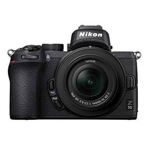 Nikon 미러리스 일안 카메라 Z50 렌즈 키트 NIKKOR Z DX 16-50mm f3.5-6.3 VR 부속 Z50LK16-50 블랙