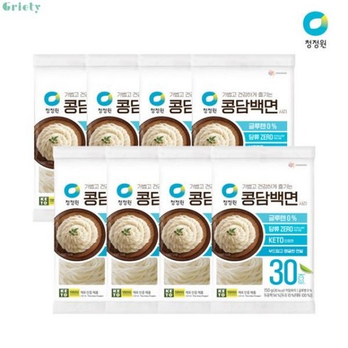 청정원 두부로 만든 콩담백면 면사리 150g 8개 대용량 11203550