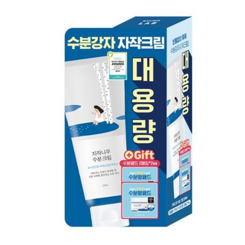 자작나무수분크림 - 라운드랩 자작나무 수분 크림 120ml+수분패드4매 (대용량), 120ml, 1개