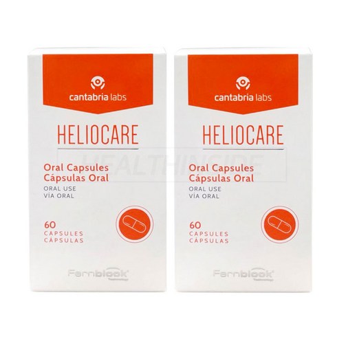 썬케어 구성  - 독일 Heliocare Oral 헬리오케어 캡슐 먹는 선크림 먹는 자외선차단제 60정, 2개