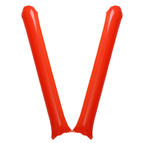 [10+1추가증정]국산 막대풍선 10세트 스틱벌룬 짝짝이 체육대회 운동회 응원용품 12가지색상, 빨강