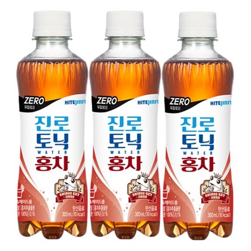 하이트 진로 토닉워터 제로 홍차 300ml 20개 샤이니 키 이즈백 토닉 홍차