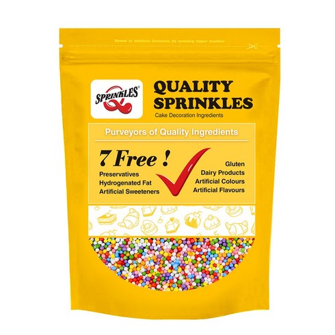 스프링클1kg - 퀄리티 스프링클 레인보우 넌패럴 스프링클 1kg 대용량 벌크, 1개