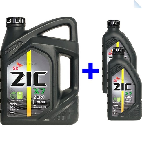 SK 지크제로 ZIC ZERO 0W30 SP 6L 합성 가솔린 GDI 휘발유 LPG 엔진오일 PAO, 1세트, ZIC ZERO 0W-30 가솔린 4L_1개+1L_2개