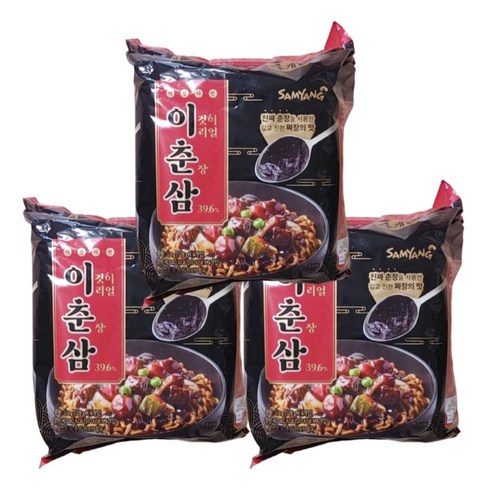 삼양 이춘삼 짜장라면 128g x 12개(3팩) + 미니약과증정