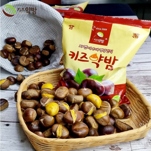 키즈약밤 햇 약단밤 칼집약단밤, 4봉, 500g