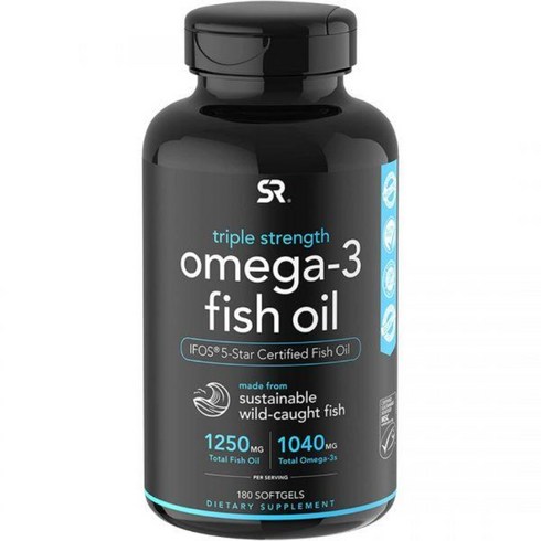 2023년 가성비 최고 스포츠리서치오메가3 - SR스포츠리서치 오메가3 rTG알티지 1250mg 90 180정 피쉬오일 트리플 스트렝스, 1개