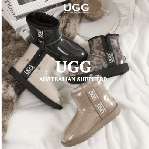 [재입고] UGG 호주 어그 23FW 투명 클리어 지퍼 부츠 방수부츠 레인부츠