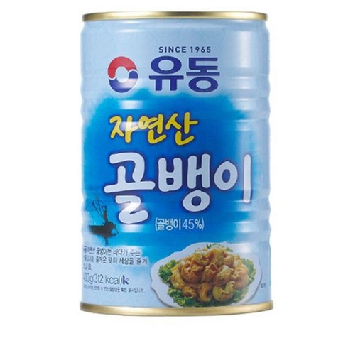 유동자연산골뱅이400g - 유동 자연산 골뱅이 400g 24캔 1박스, 24개