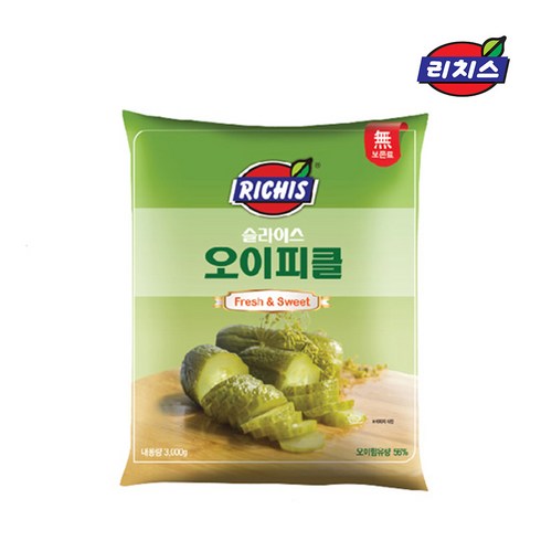 리치스 슬라이스 오이피클 파우치, 3kg, 1개