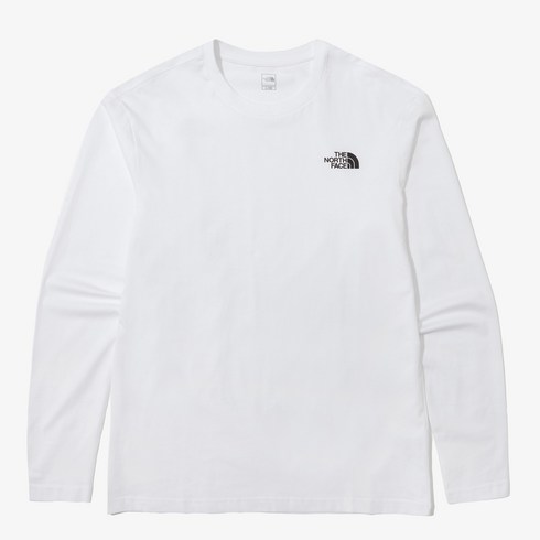 2023년 가성비 최고 노스페이스긴팔 - 코튼 베이직 긴팔 라운드티 NT7TN01B_WHT