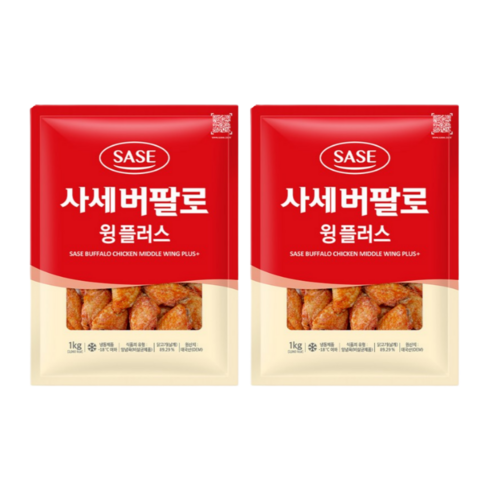 사세버팔로윙 - 사세 버팔로 윙 플러스 1kg, 2개