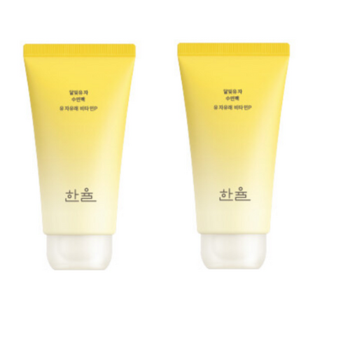 한율 달빛유자 수면팩 70ml 더블기획 (70ml+70ml), 2개