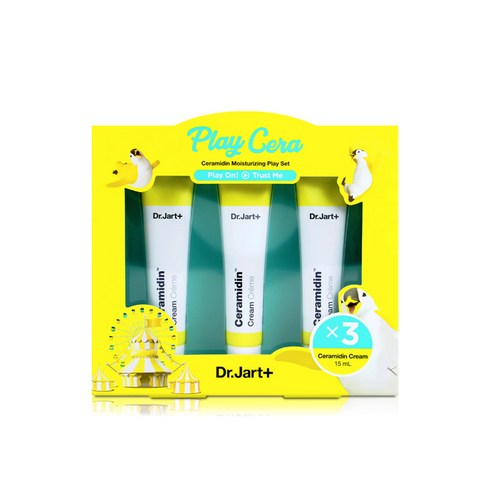 닥터자르트 세라마이딘 크림 모이스처라이징 플레이세트, 15ml, 3개