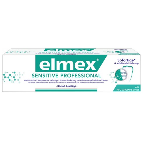 엘멕스 치약 75ml 4팩 센시티브 프로페셔널 Toothpaste sensitive professional 75 ml, 4개