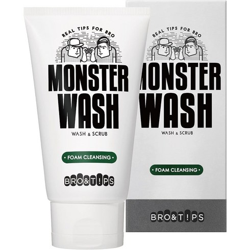 브로앤팁스 - 일본직발송 6. BRO AMP; TIPS (브로 앤 팁스) BRO T! PS MONSTER WASH 몬스터 워시 폼 클렌징 (120ML) 한, One Size, One Color, 1개