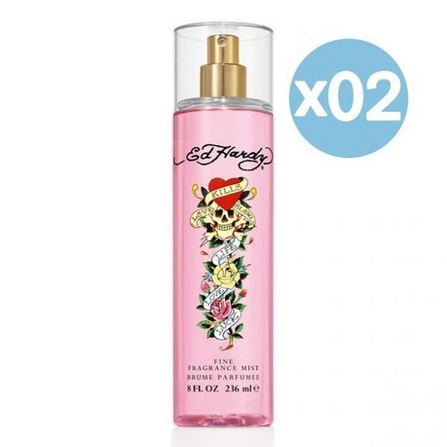 edhardy - Ed Hardy 에드 하디 파인 프레이그런스 바디 미스트 236ml 2팩 Body Mist, 1개