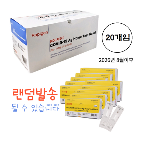 래피젠 - 편한리빙 래피젠 COVID-19 코로나 자가 진단 키트 G69RHSB1 신속항원 검사 2개입, 20개입, 1개