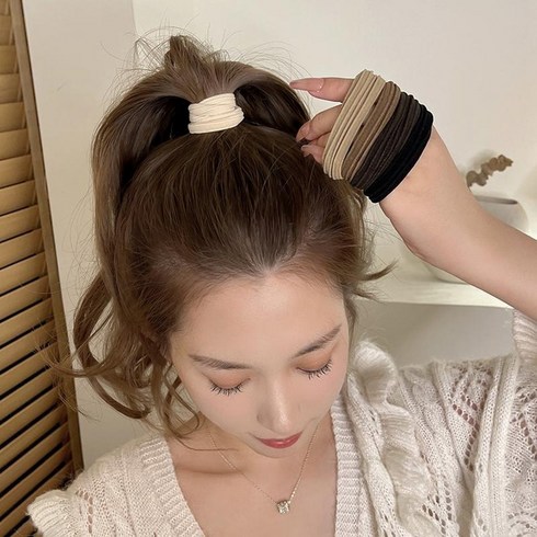 튼튼한 짱짱한 안아픈 자극안남는 대용량 두꺼운 스크런치 댕기 곱창 머리끈 똥머리 밴드 머리 고무줄 헤어끈 헤어악세사리