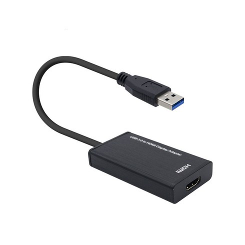 노트북외장그래픽카드 - USB3.0 to HDMI 노트북 외장그래픽카드 듀얼 트리플 모니터케이블 컨버터 멀티 확장기 변환젠더, 1개