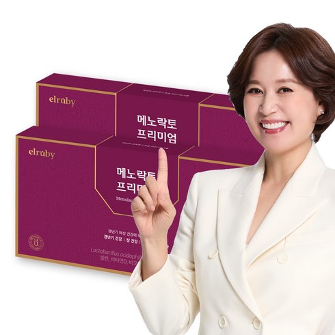 휴온스 박미선 갱년기유산균YT1 엘루비 메노락토 프리미엄 6개월분 90캡슐 2박스