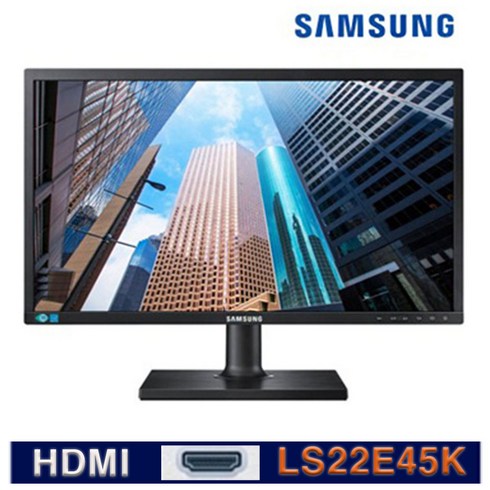 삼성전자 LS22E45K 피벗 높낮이 스위블 22인치 LED HDMI 사무용 CCTV 모니터