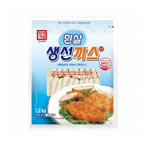 한성 흰살생선까스 1.2kg, 1개